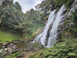 Sanje Waterfalls cascading through dense rainforest inside Tanzania's beautiful Udzungwa Mountains National Park