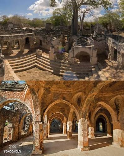 Ancient Kilwa Kisiwani ruins showing Tanzania’s historic Swahili coastal civilization and heritage